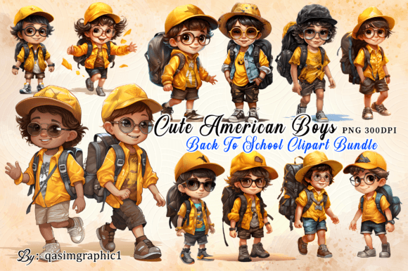 Back to School American Boy Clipart: A Practical Asset for Educators, Designers, and Small-Business Creators