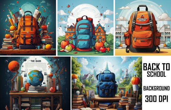 Back to School Colorful Background: A Practical Asset for Educators and Creators