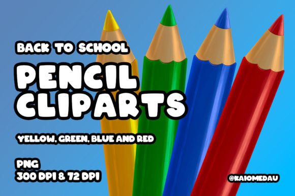 Back to School Pencil Cliparts