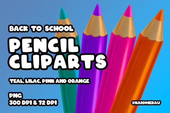 Back to School Pencil Illustrations