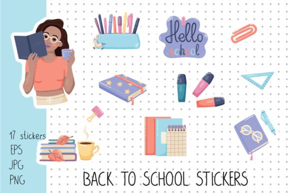 Back to School Sticker Pack 2: A Versatile Design Resource for Educators, Crafters, and Digital Creators