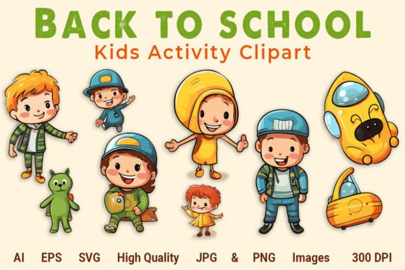 Back to School Vector Clipart Set: A Versatile Creative Foundation for Educators, Designers, and Small Businesses