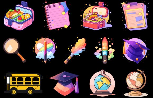 Back to School Vector Element Collection